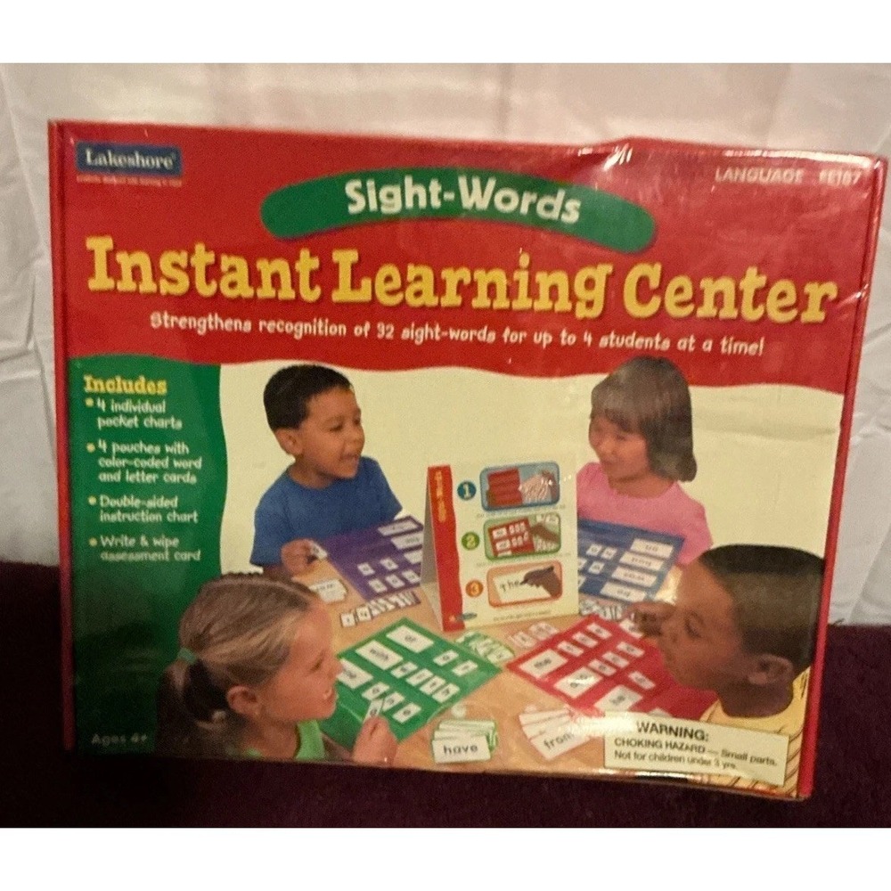 Lakeshore Sight Words Instant Learning Center Educational Homeschool EE187, NISB